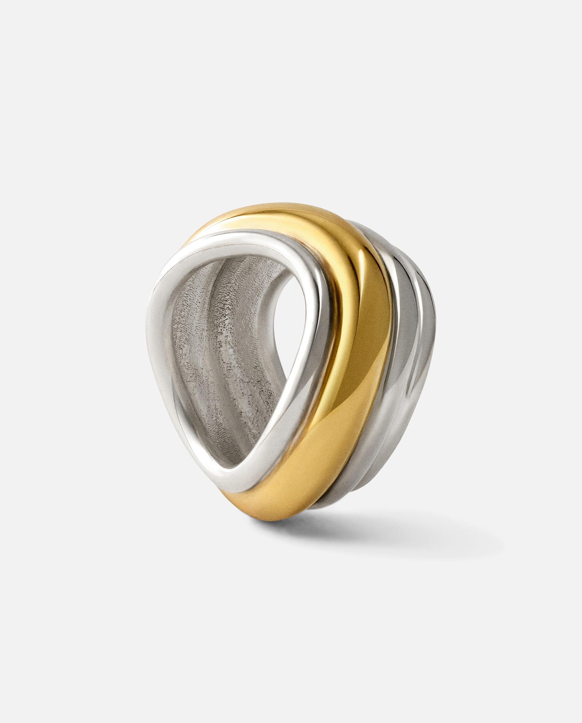 Anillo con baño de oro 18 kt xl tous lia - Bicolor Bicolor-4