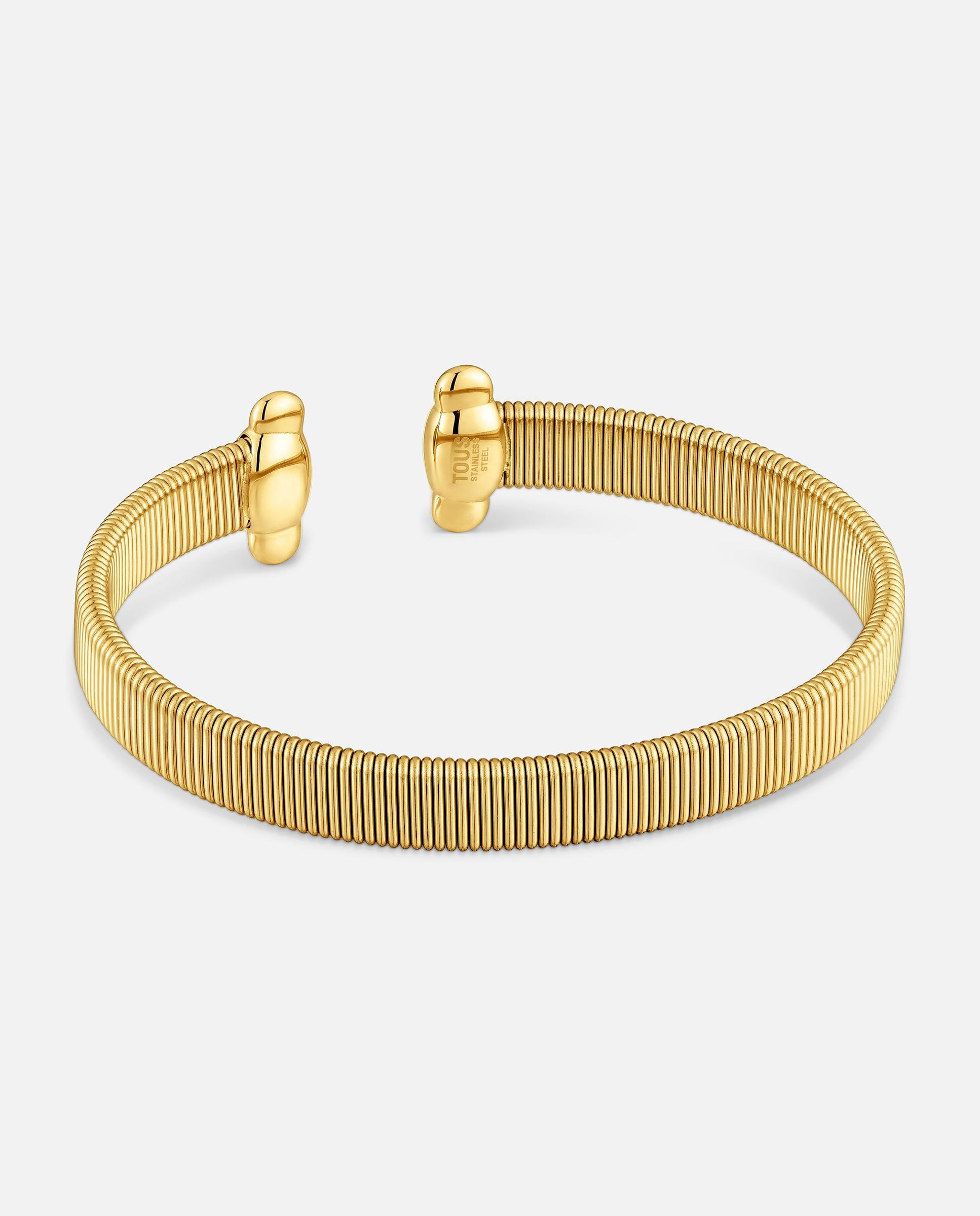 Pulsera rígida esclava de acero head to tous - Dorado Dorado-3