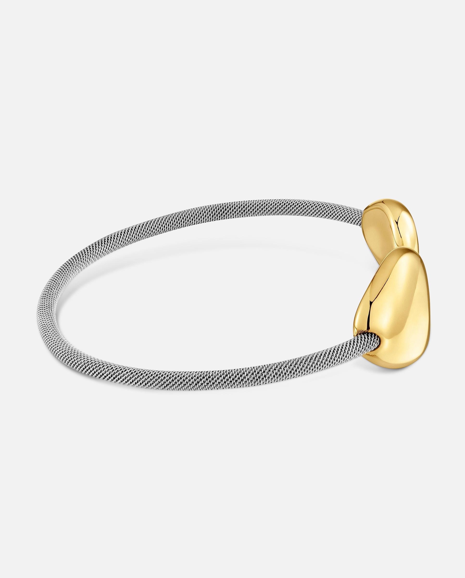 Pulsera rígida esclava de acero y oro 9 kt tous cool stones - Bicolor Bicolor-2