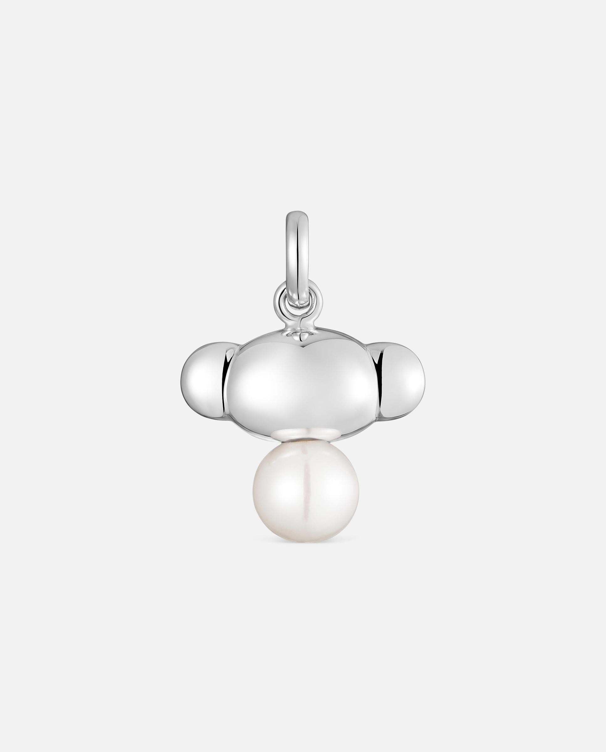 Colgante de plata y perla cultivada head to tous - Blanco Blanco-1