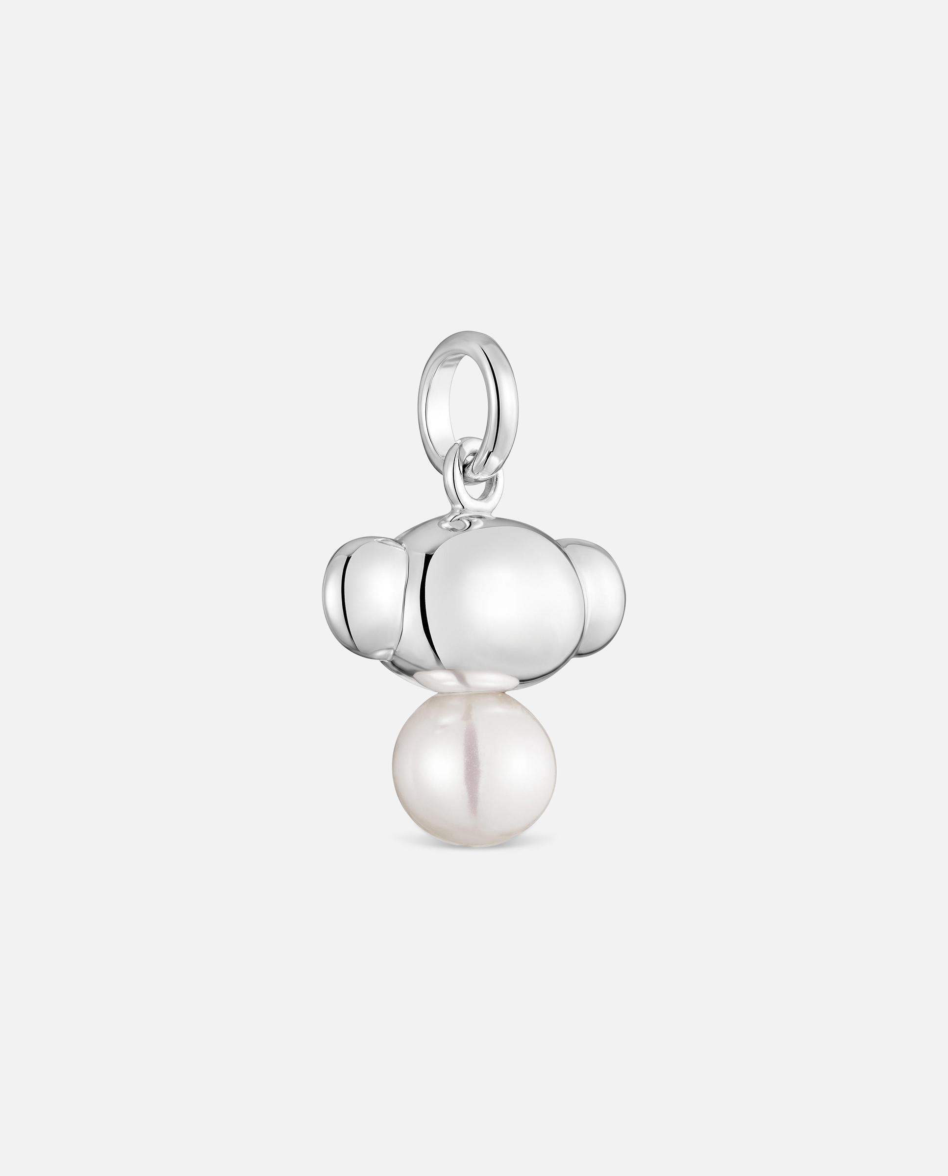 Colgante de plata y perla cultivada head to tous - Blanco Blanco-2