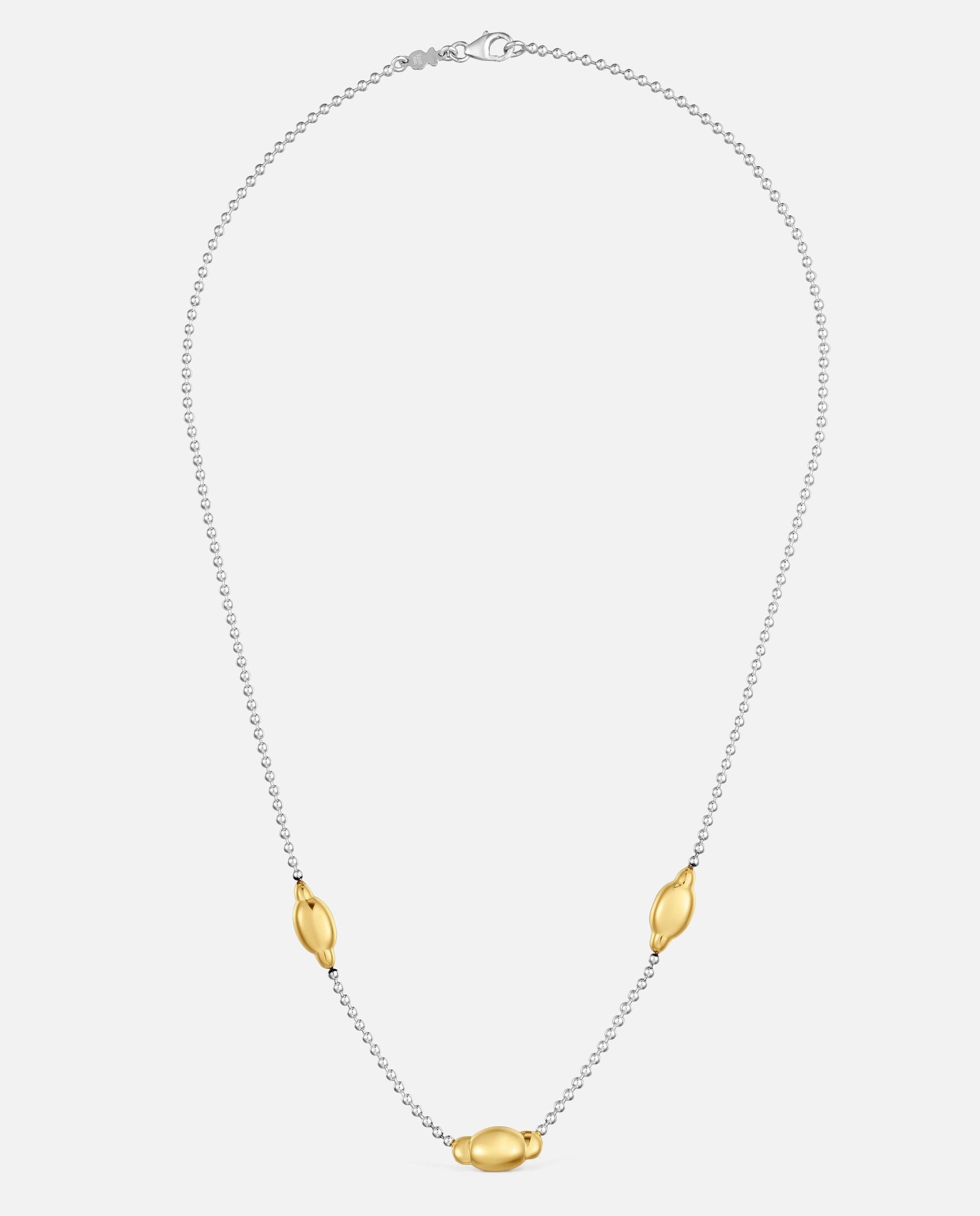Collar de plata con baño de oro 18 kt head to tous - Bicolor Bicolor-1