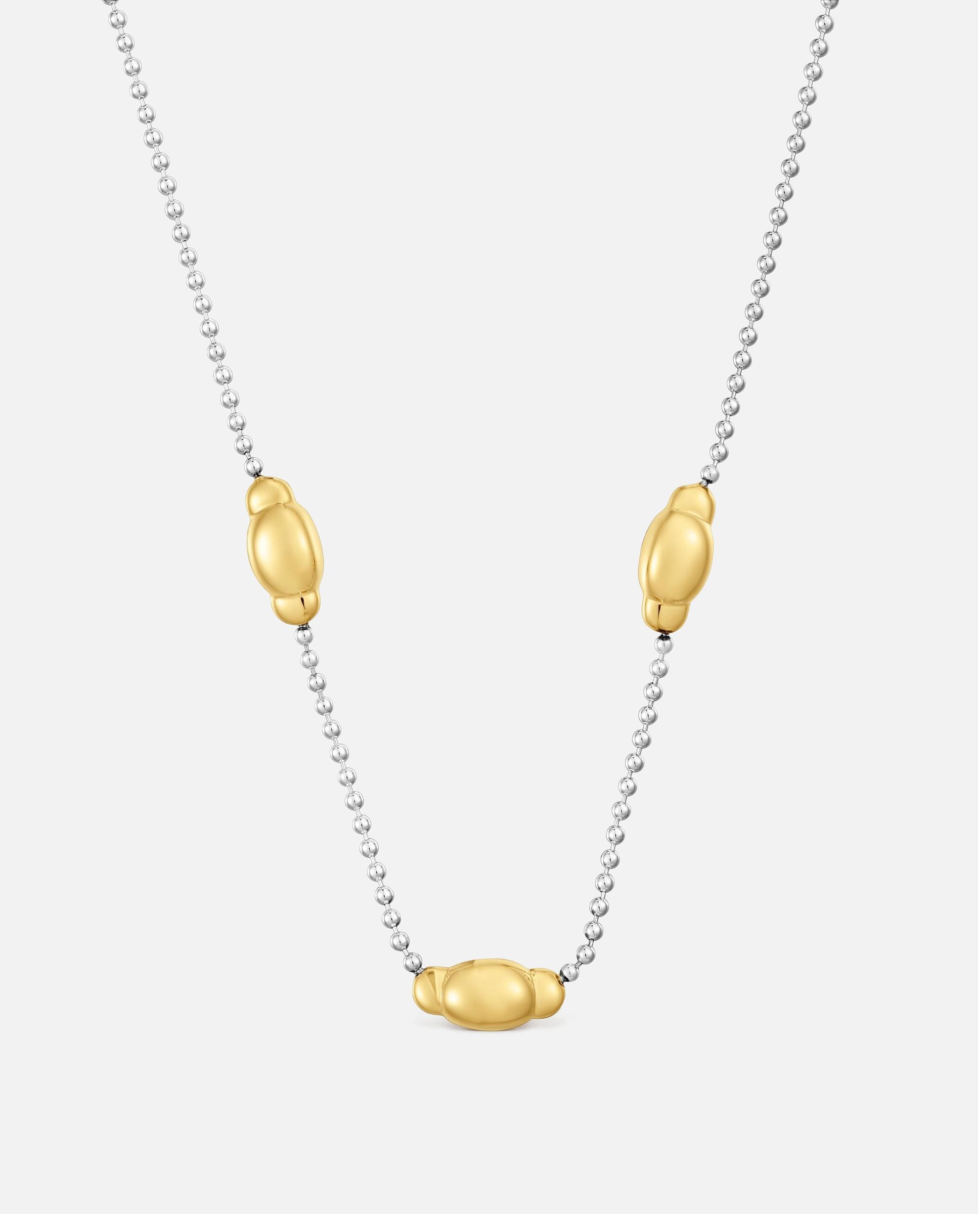 Collar de plata con baño de oro 18 kt head to tous - Bicolor Bicolor-2