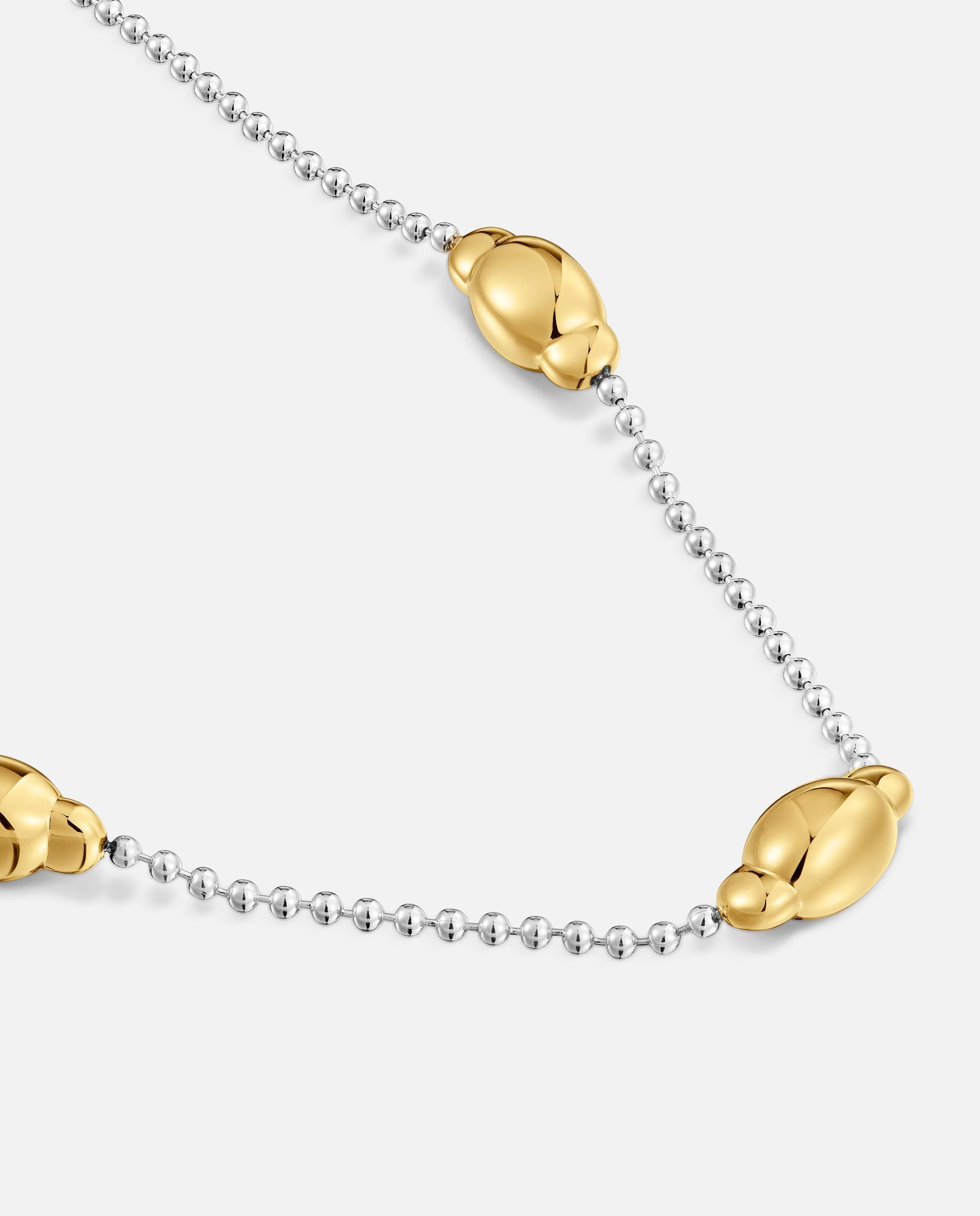 Collar de plata con baño de oro 18 kt head to tous - Bicolor Bicolor-3