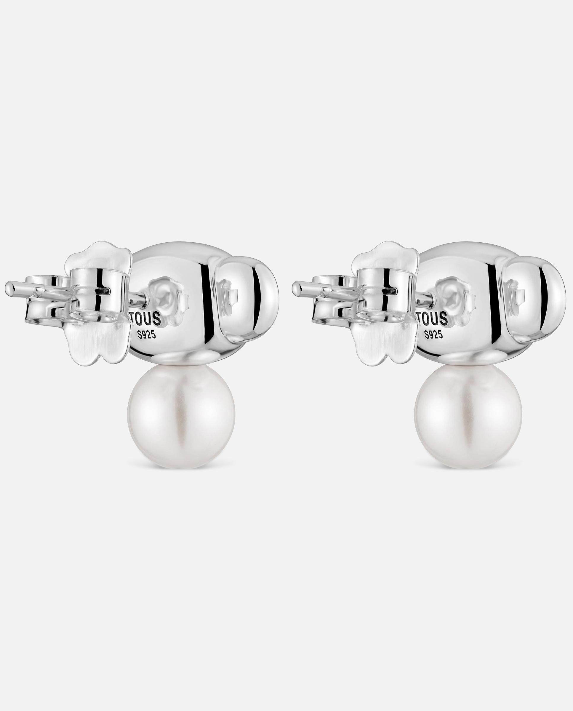 Imagen 3 de Pendientes de plata y perlas cultivadas head to tous - Blanco Blanco