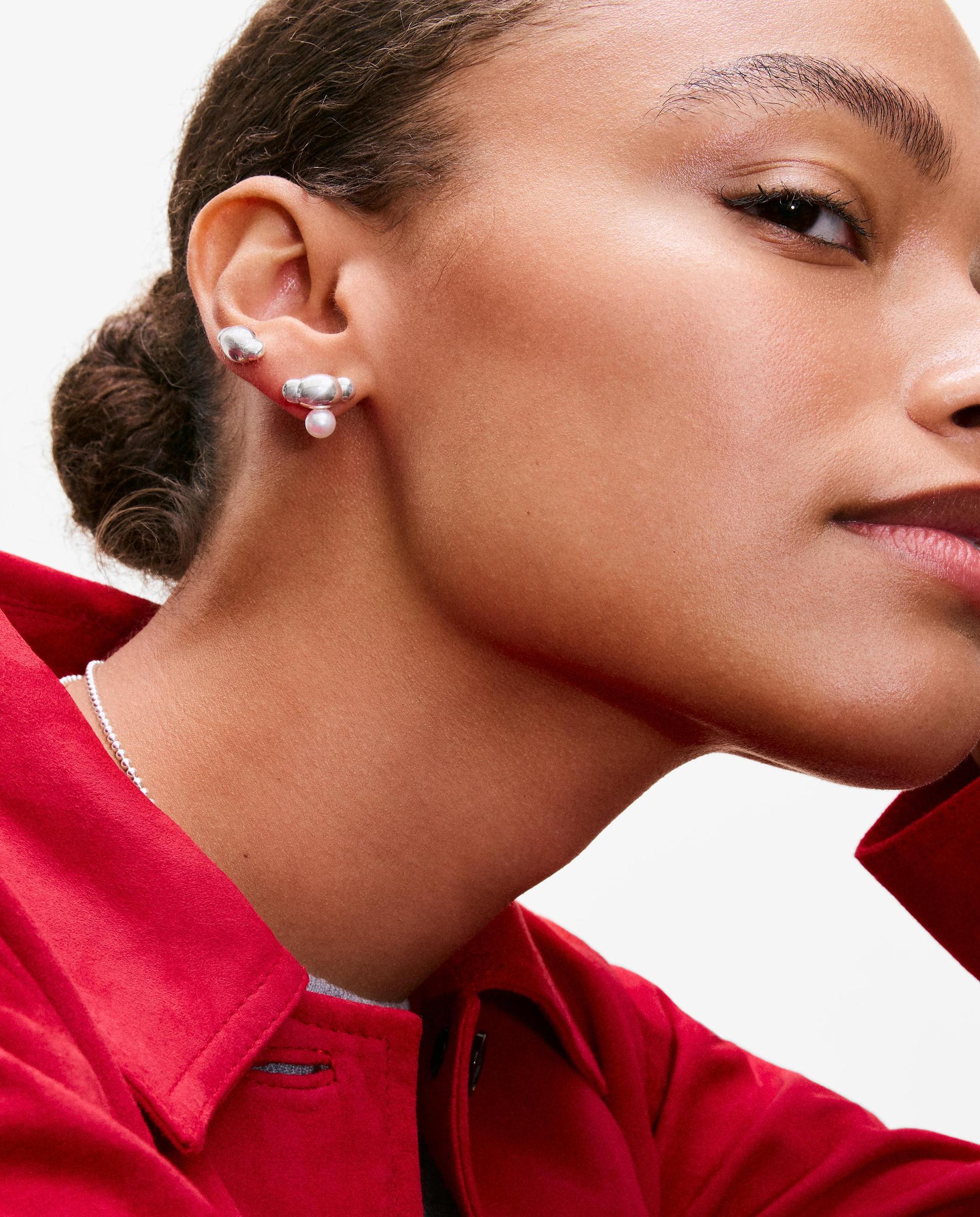 Imagen 5 de Pendientes de plata y perlas cultivadas head to tous - Blanco Blanco