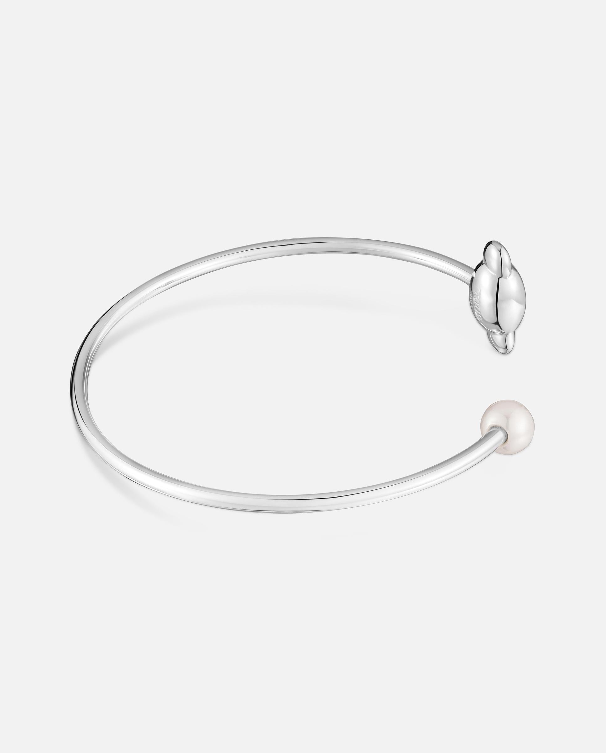 Pulsera esclava de plata y perla cultivada head to tous - Blanco Blanco-2