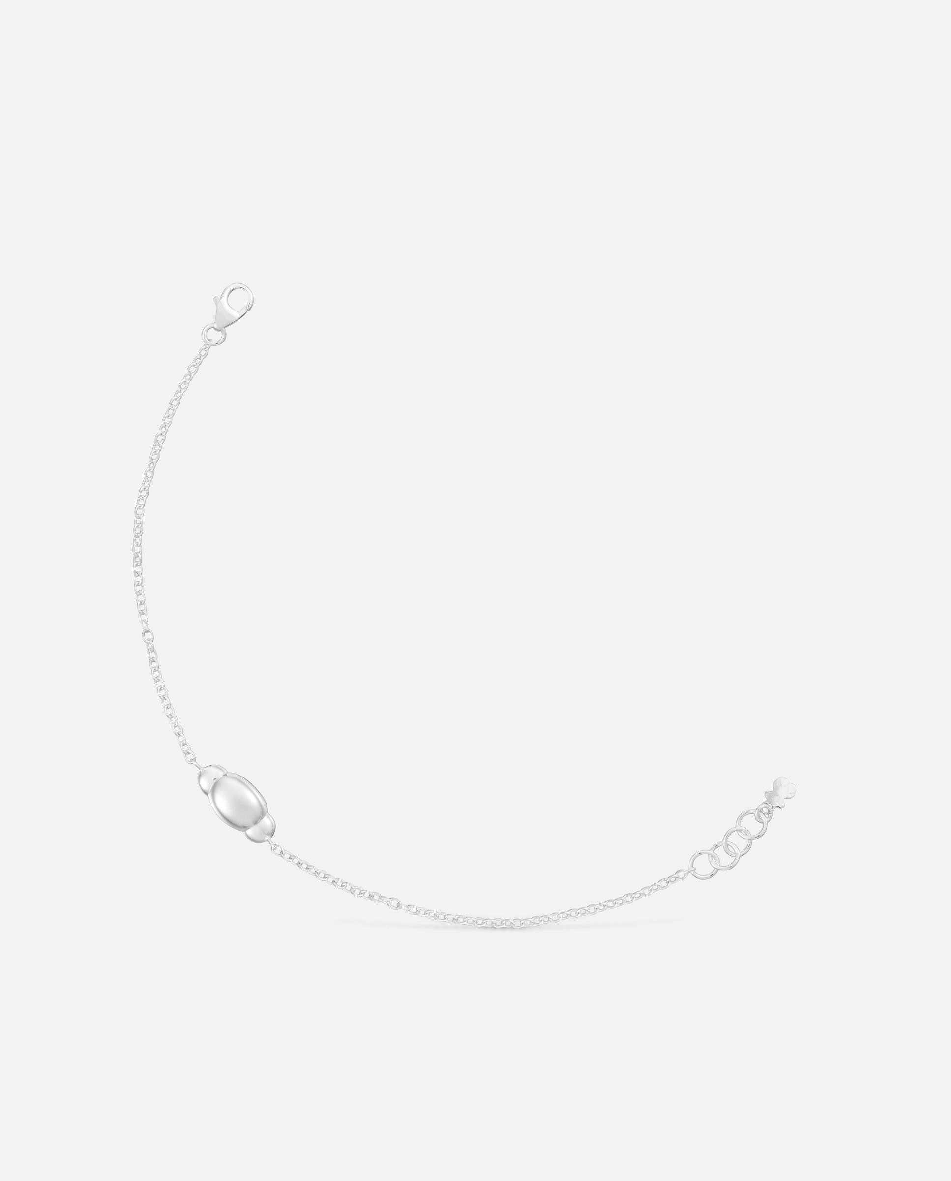Imagen 0 de Pulsera cadena de plata head to tous Plateado
