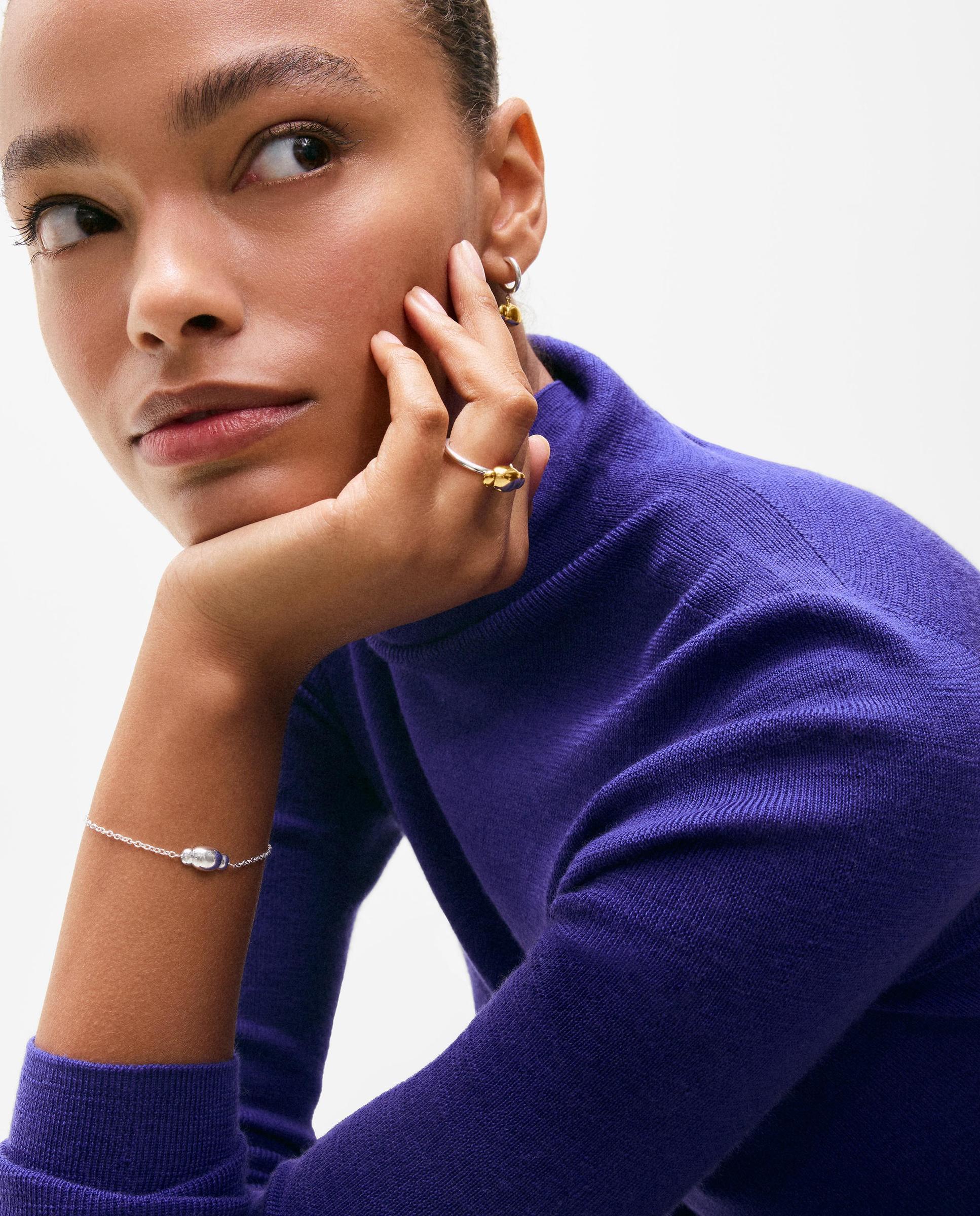 Pulsera cadena de plata head to tous - Plateado Plateado-4