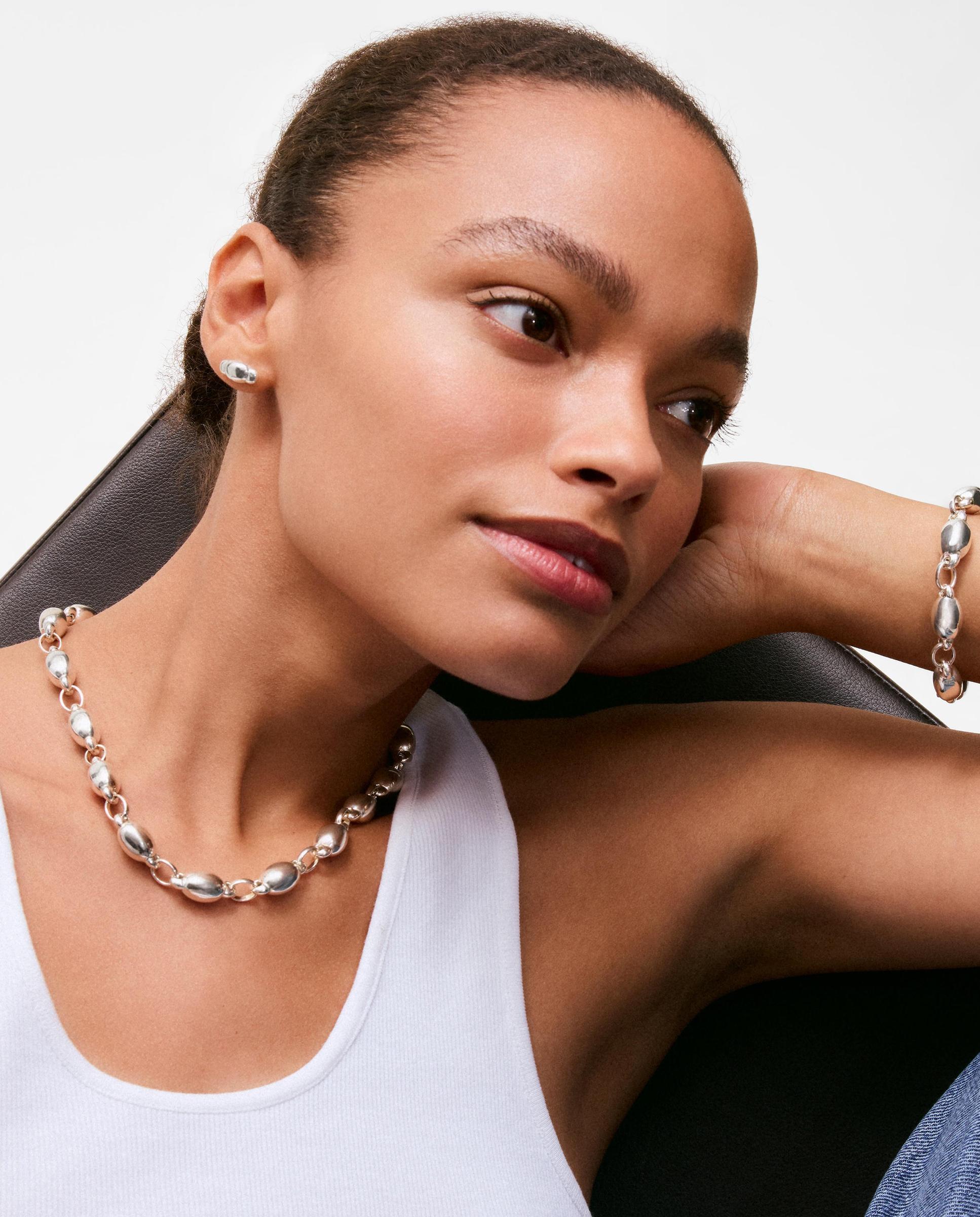 Pulsera de eslabones de plata head to tous - Plateado Plateado-5