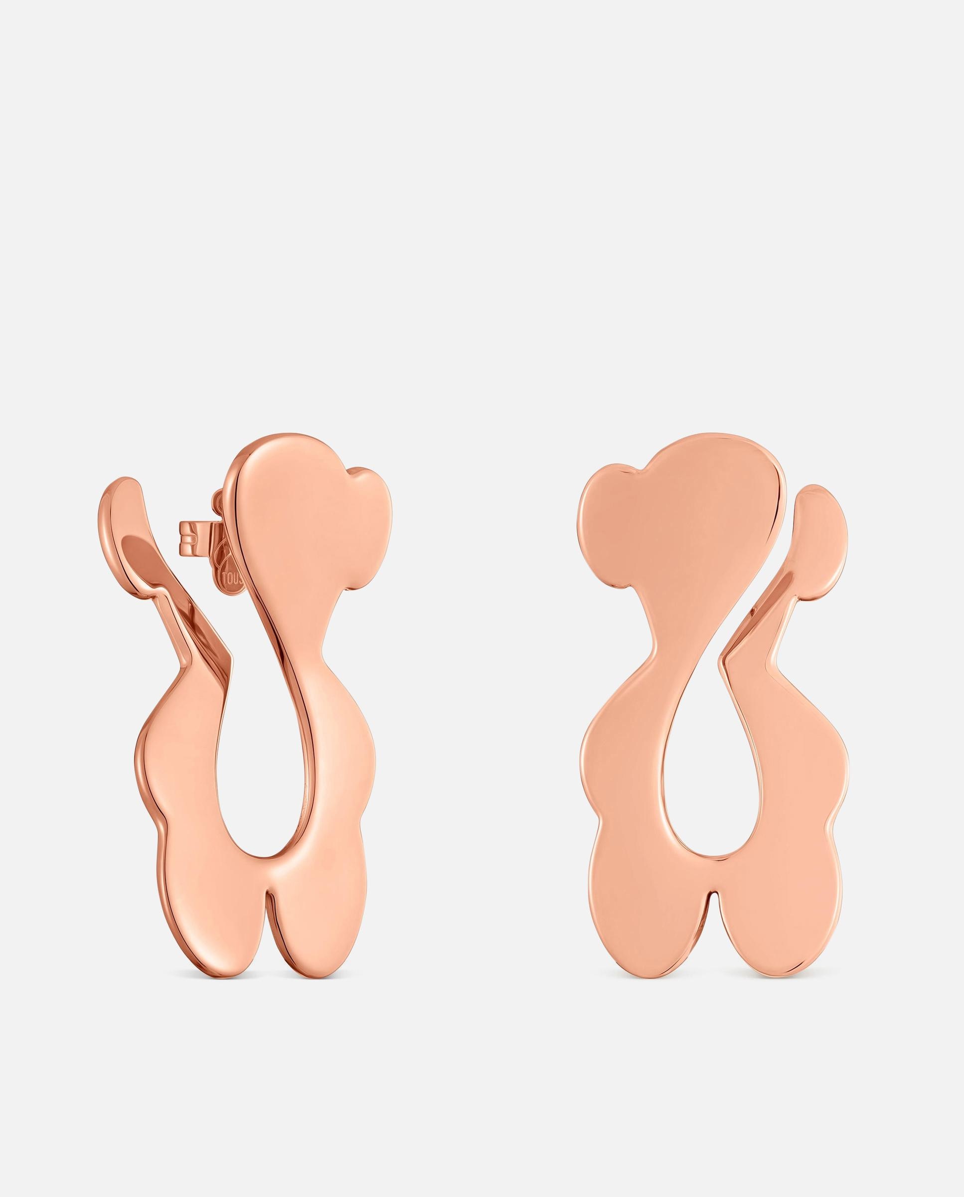 Imagen 1 de Pendientes oso de acero tous strain Rosa