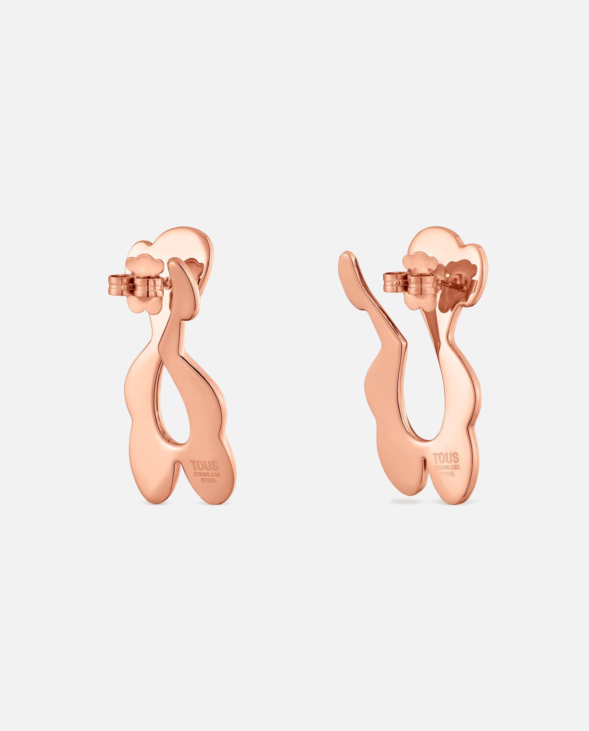 Imagen 3 de Pendientes oso de acero tous strain - Rosa Rosa
