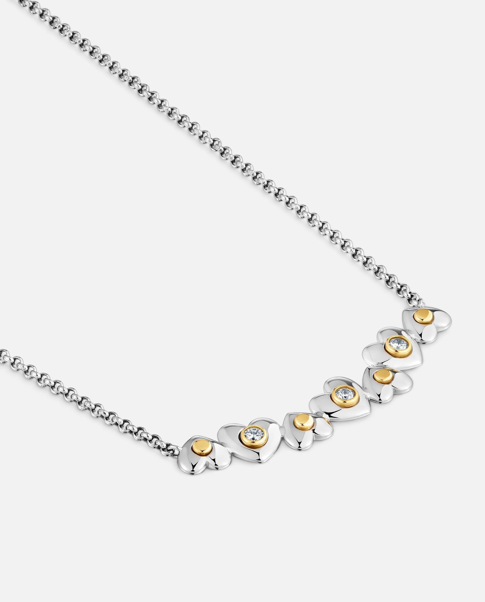 Collar con baño de oro 18 kt sobre plata y diamantes creados en laboratorio tous puffy lgd - Blanco Blanco-3