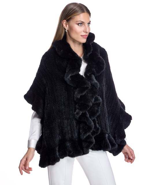 Imagen 0 de Estola de mujer de pelo de visón tricotada