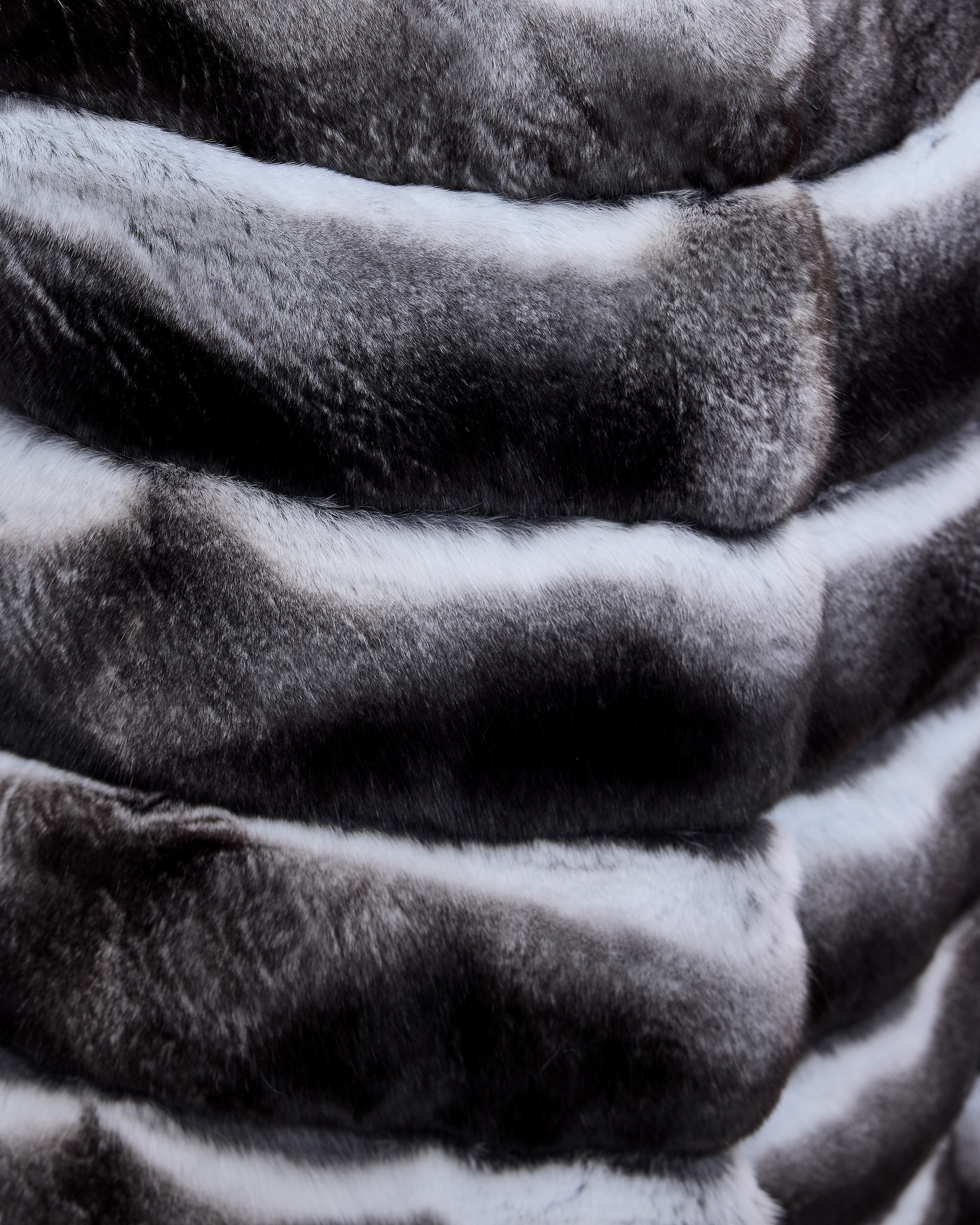 Chaqueta de pelo de mujer de chinchilla - Maximilian - Gris Gris-5