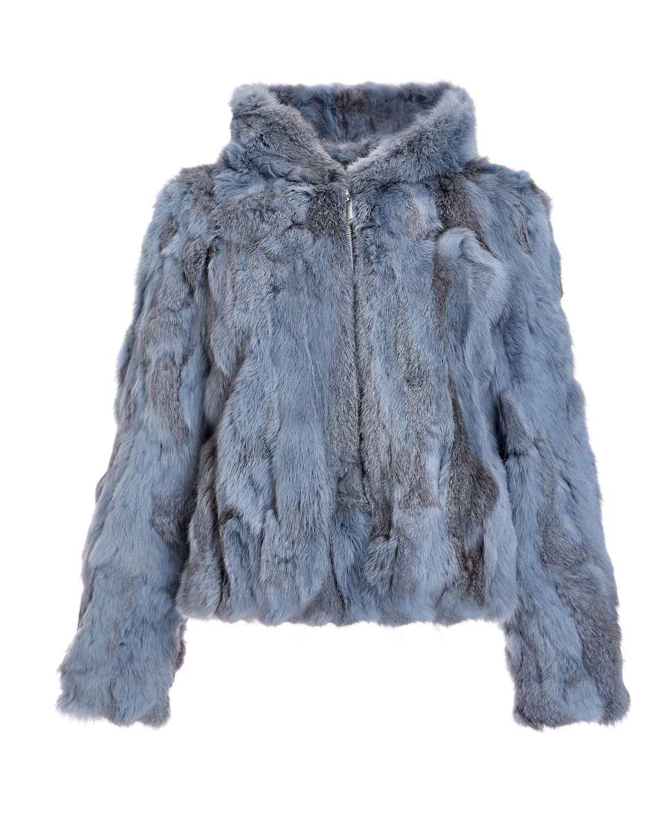 Pelo Conejo Abrigo Piel De Conejo Sfera Chaquetón Chaleco Piel