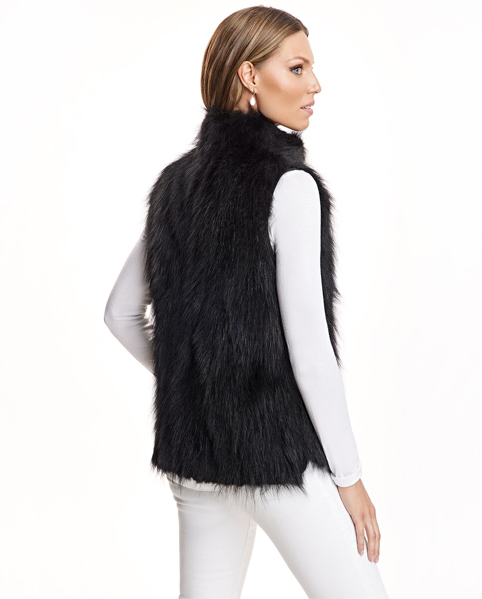 No lo hagas Despido Confuso Chaleco de pelo de mujer reversible de pelo de raccoon e interior de loro piana · Maximilian No lo hagas Despido Confuso Chaleco de pelo de mujer reversible de pelo de raccoon e interior de loro piana · Maximilian