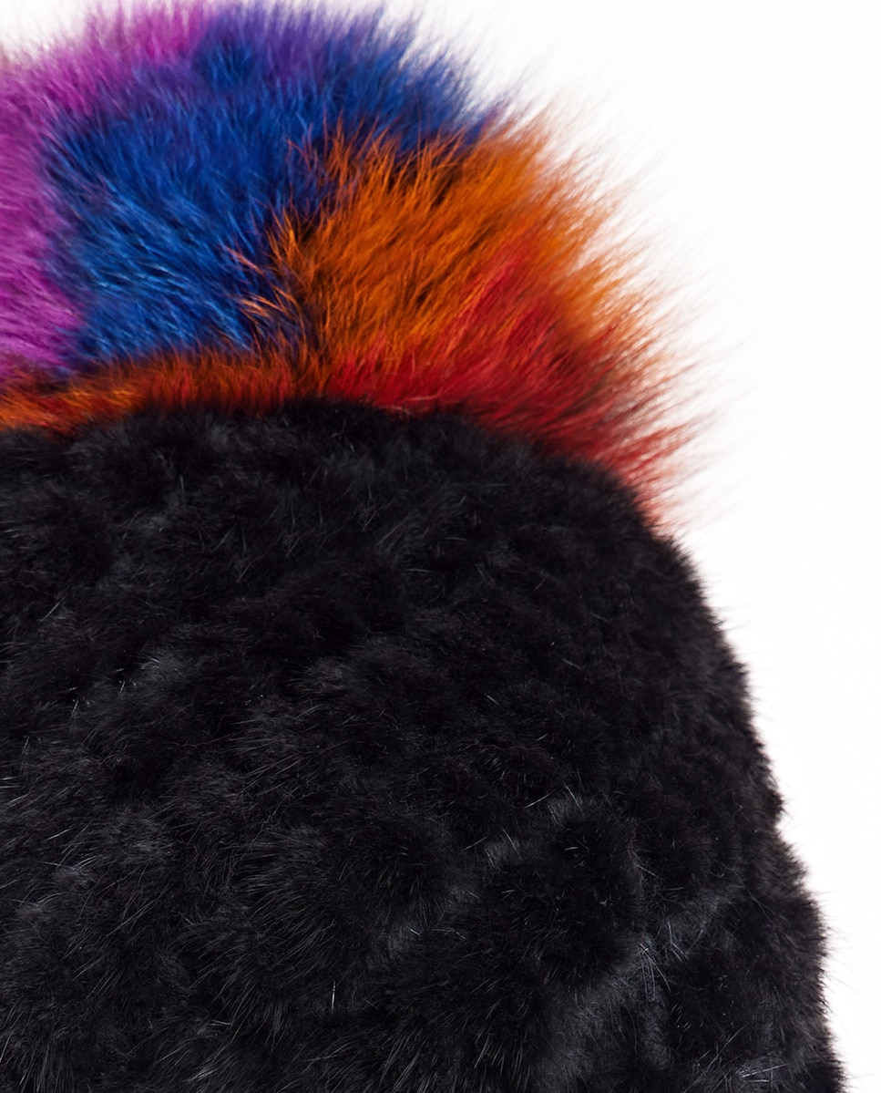 Complemento Nieve Esquí Gorro Invierno Neverless Mujer - Forro Polar, Pompón Pelo, Talla Única Gorro Punto Borla