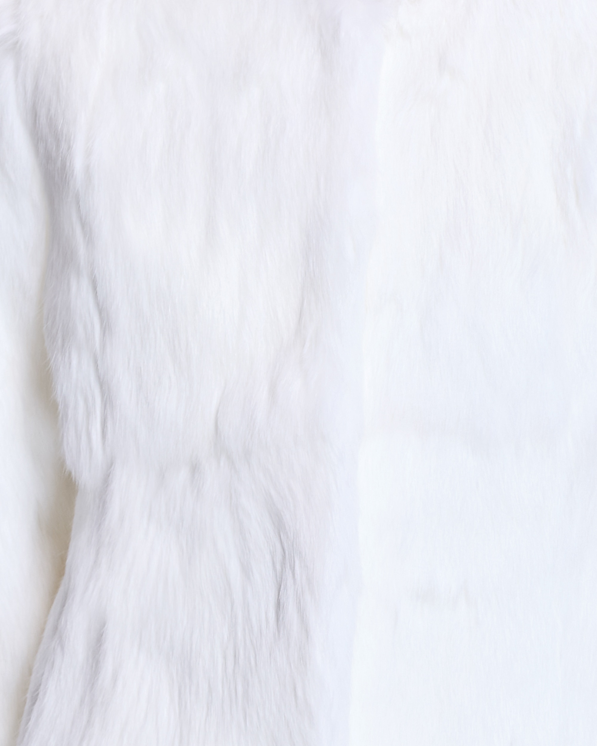 Chaqueta de pelo de mujer de conejo - Maximilian - Blanco Blanco-5