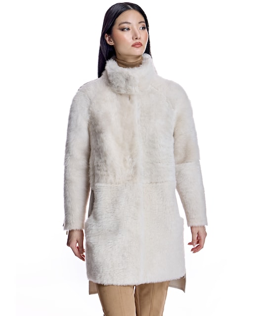 Imagen 0 de Chaquetón de pelo de mujer de cordero cashmere lacon