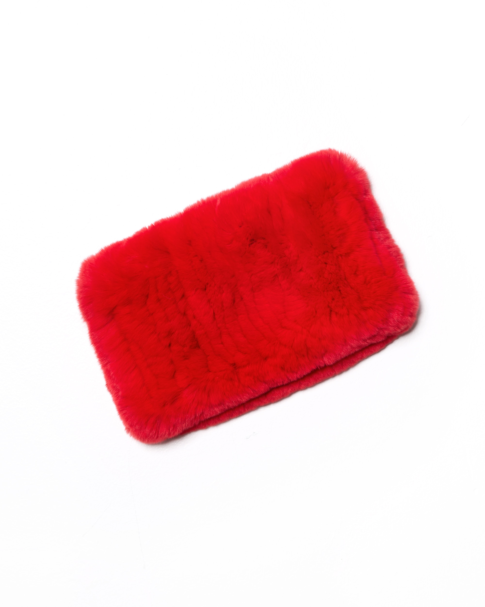 Maximilian - Cinta de pelo de rex tricotado en color rojo.