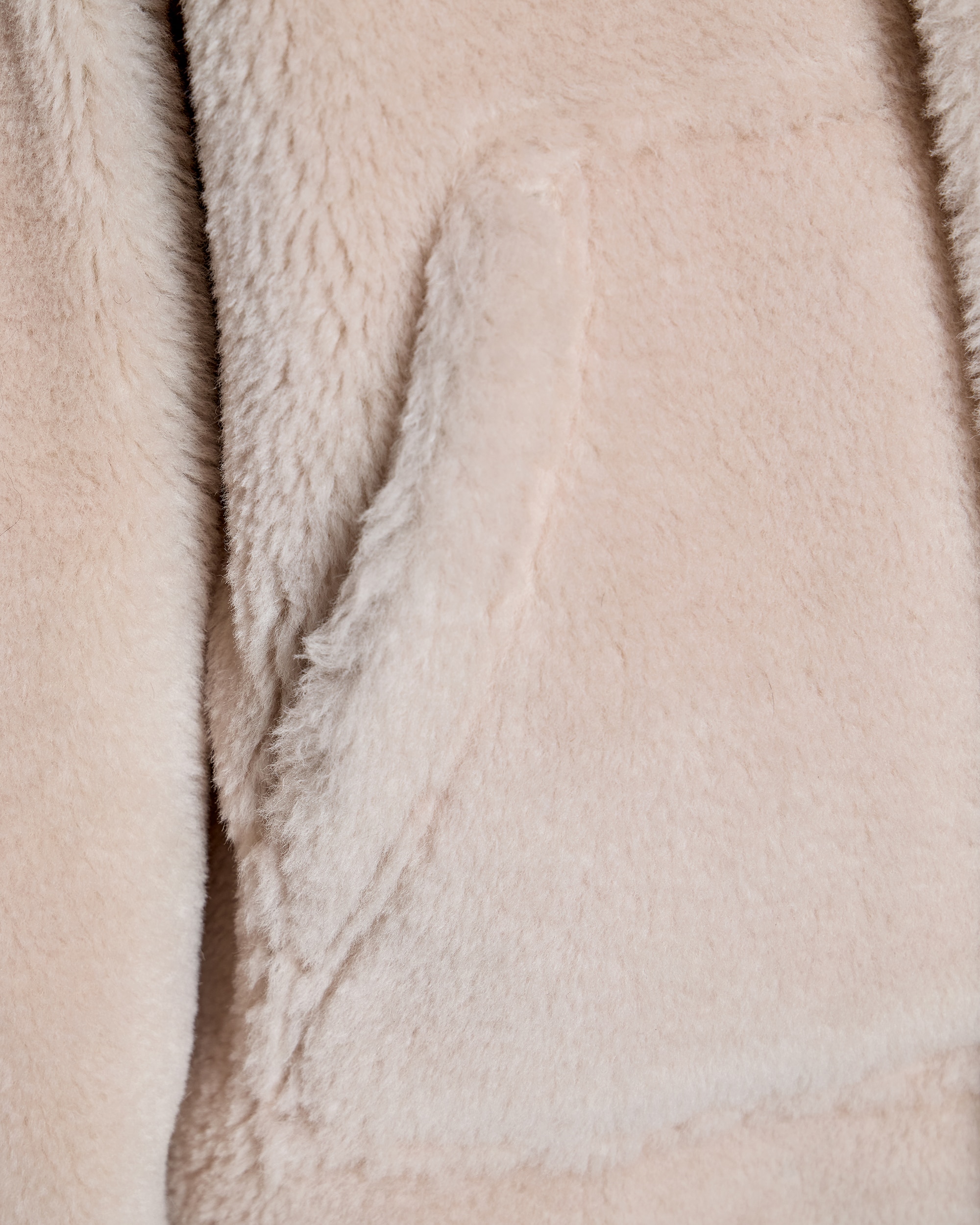 Chaqueta de mujer de lana de cordero con cuello camisero y bolsillos - Maximilian - Beige Beige-5