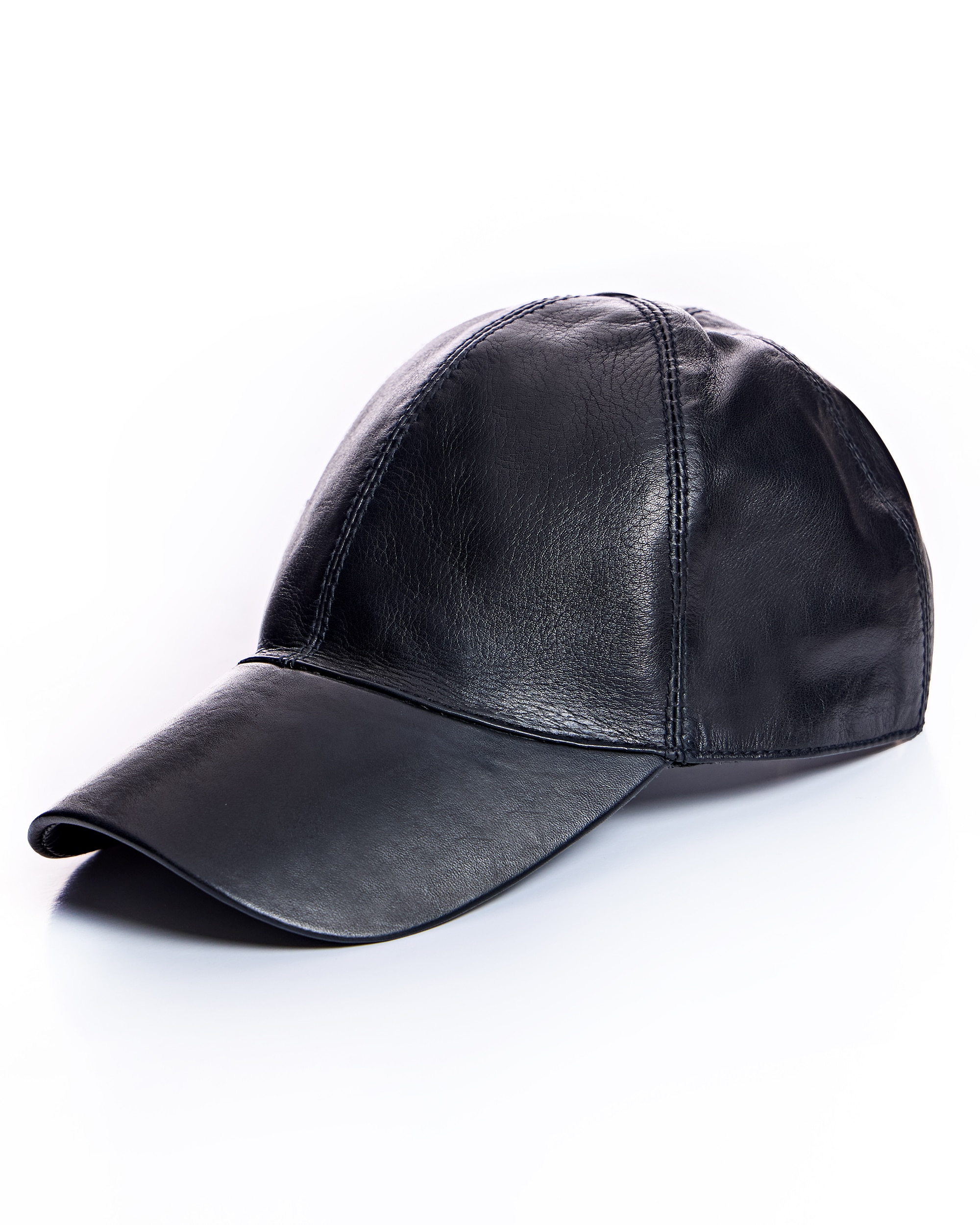 Imagen 0 de Gorra baseball de cuero Negro
