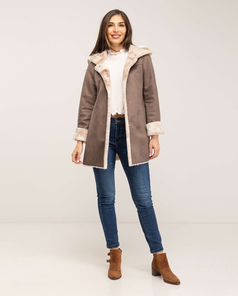 Capucha Abrigo Doble Faz Corte Ingles Abrigo De Mujer En Doble Faz