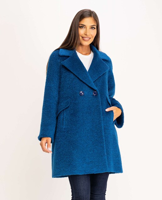 Imagen 0 de Abrigo de mujer amplio con cuello solapa