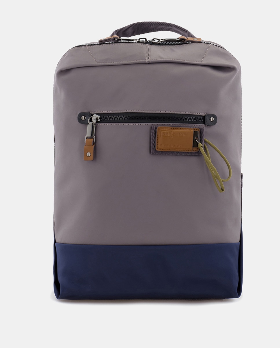 Mochila de mujer pequeña para ordenador portátil - Scharlau - Gris Gris-1