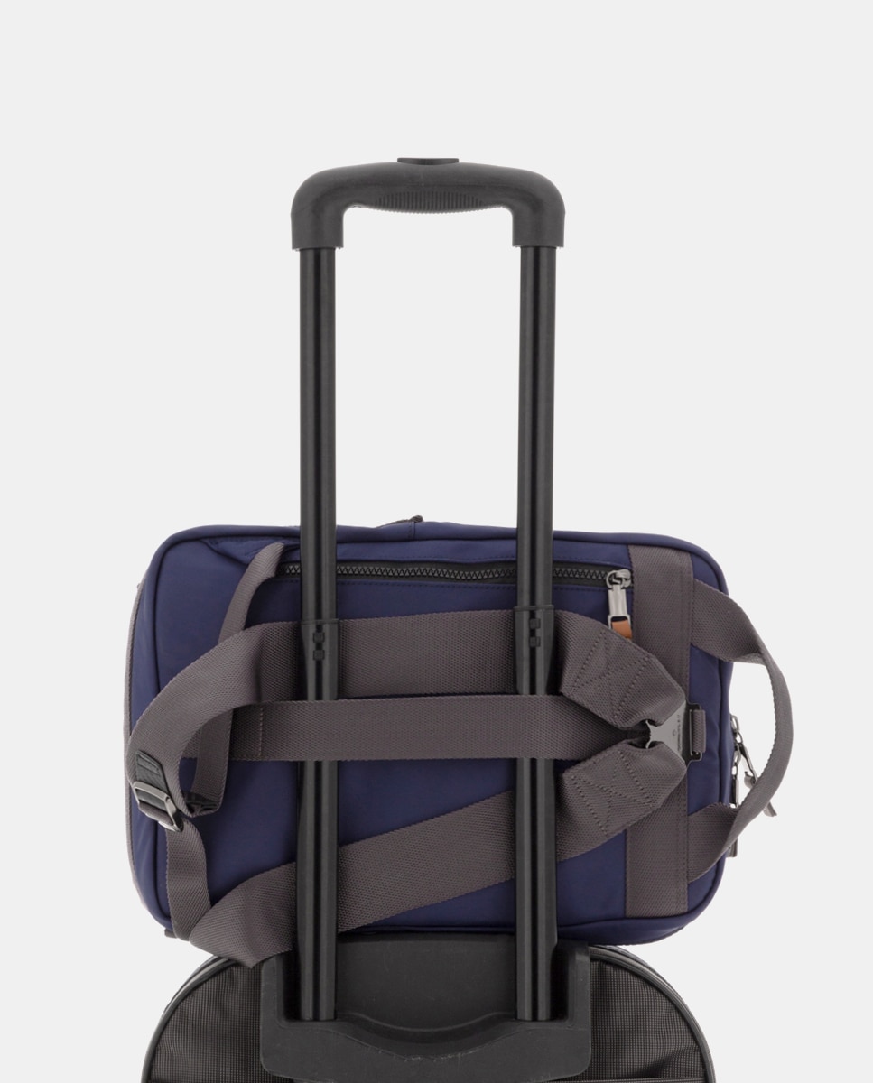 Mochila de mujer pequeña para ordenador portátil - Scharlau - Azul marino Azul marino-5