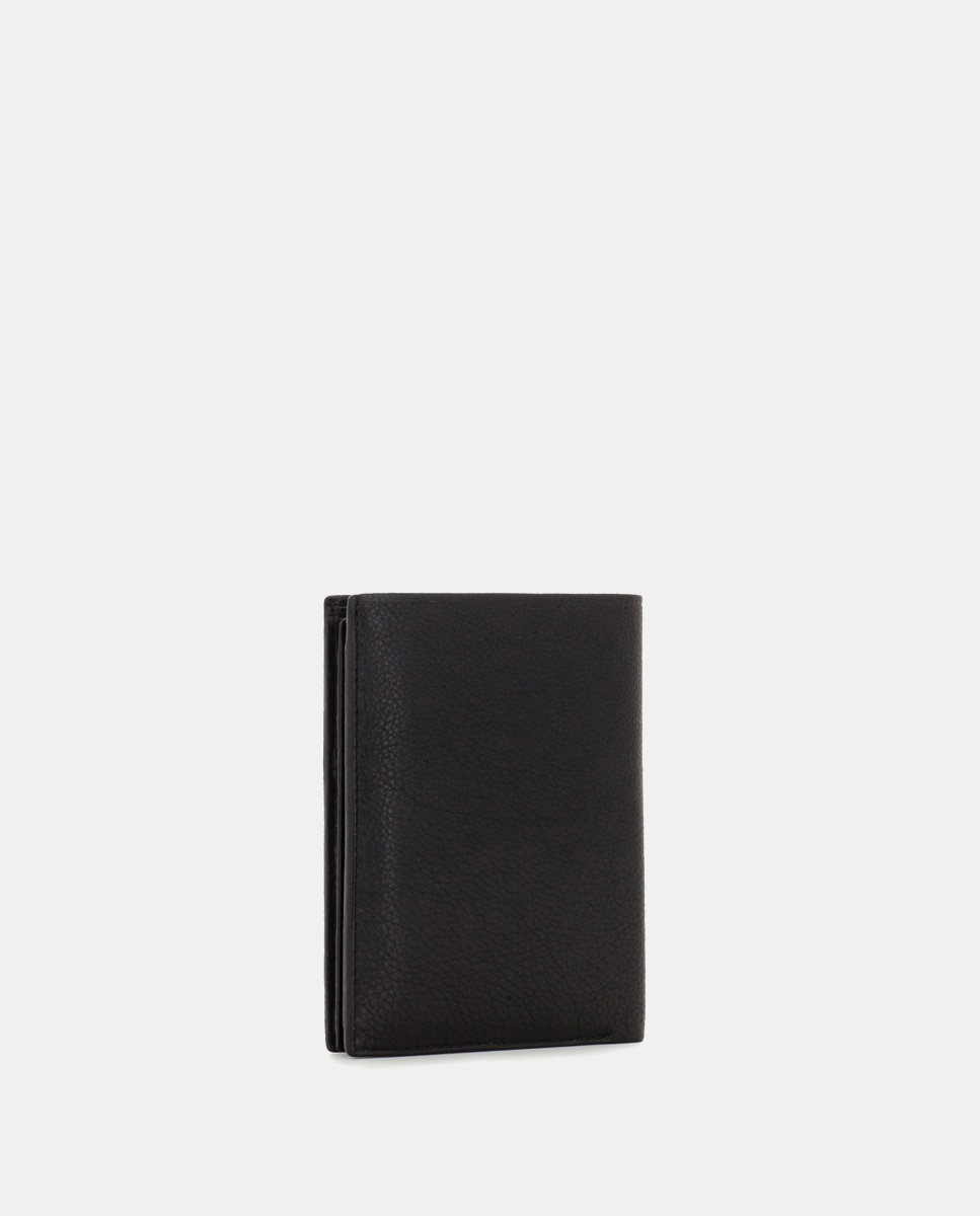 Cartera de hombre de piel - Scharlau - Negro Negro-4