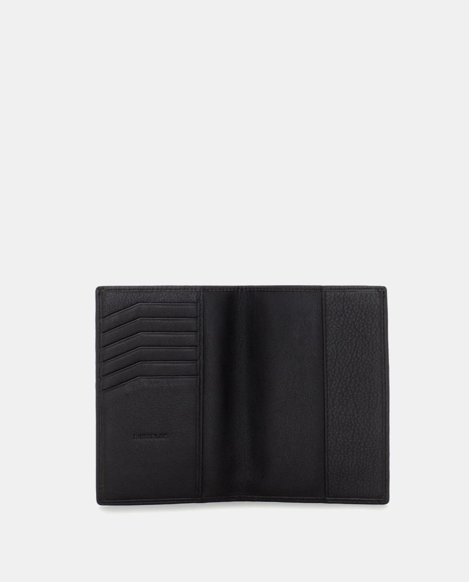 Imagen 3 de Cartera de hombre de piel - Negro Negro