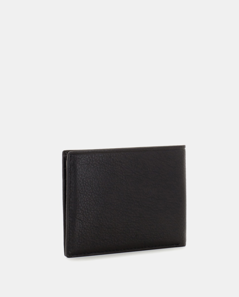 Cartera de hombre de piel - Scharlau - Negro Negro-4