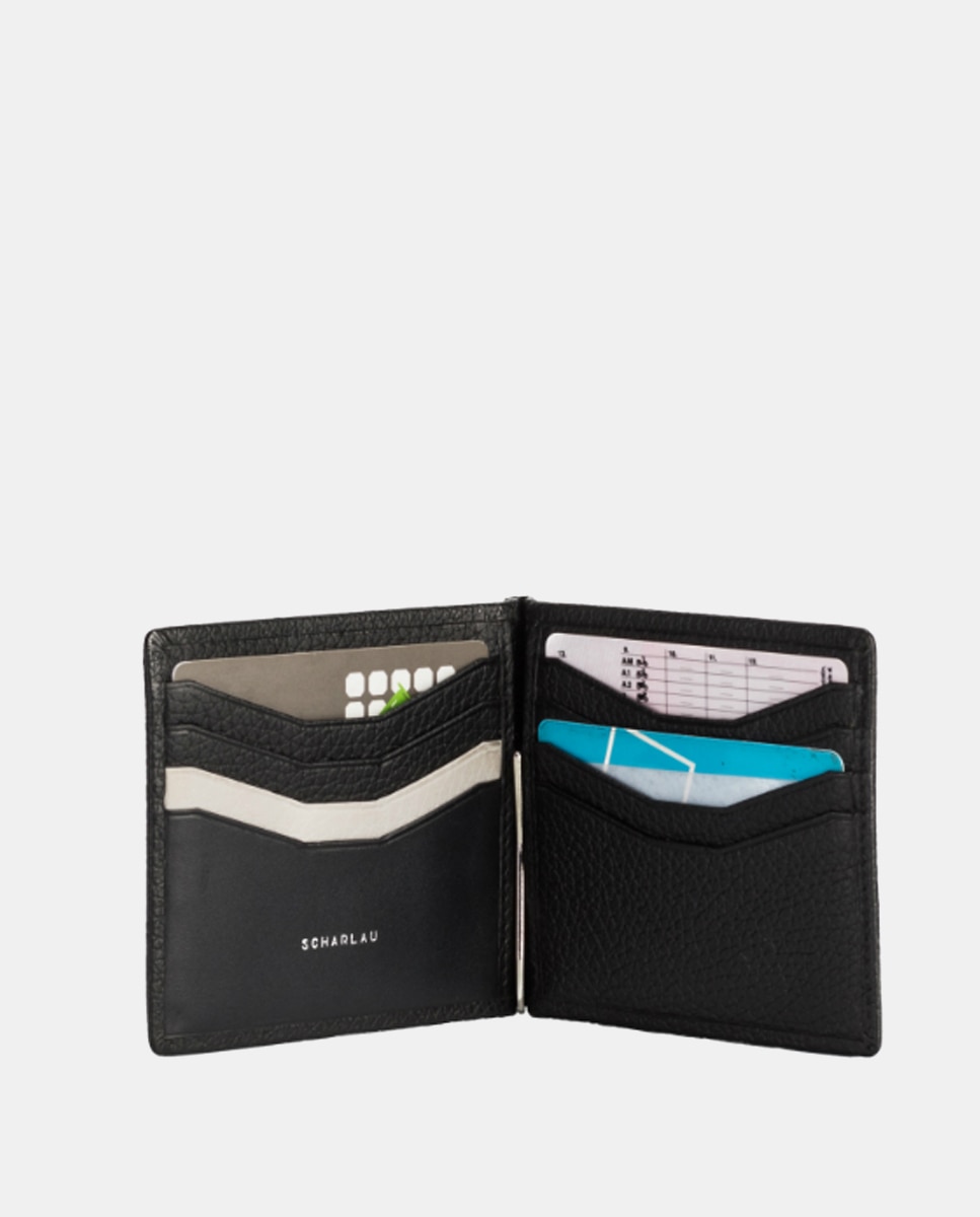 Cartera antirrobo de hombre de piel - Gris oscuro Gris oscuro-3