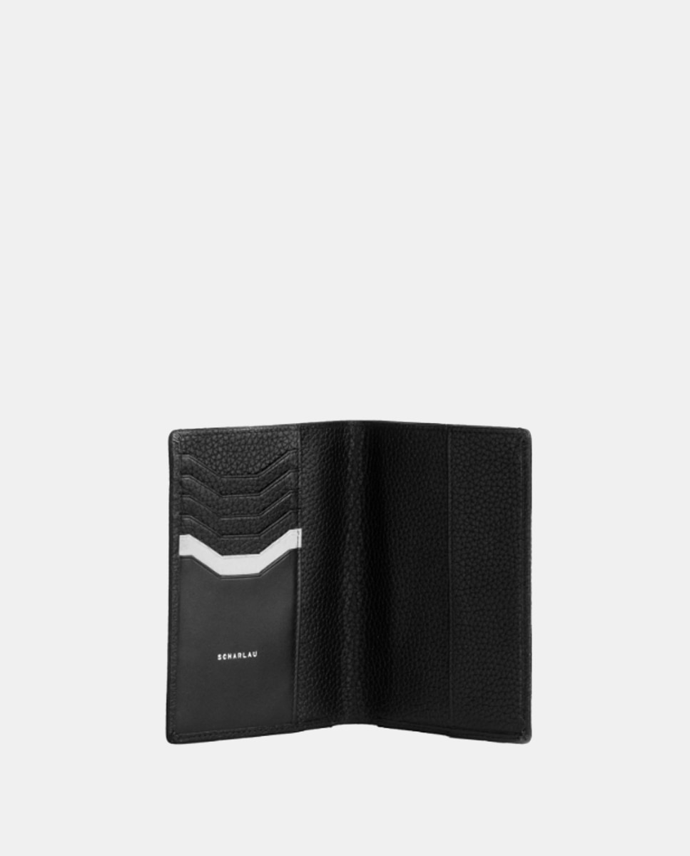 Cartera antirrobo de hombre de piel - Negro Negro-5