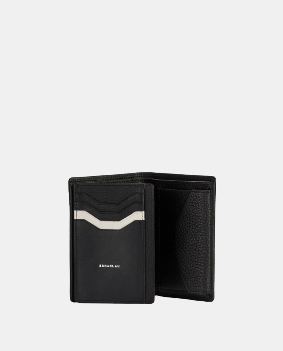 Bugatti Comet Bolso De Hombro Cuero De Vaca De Grano Fino Negro