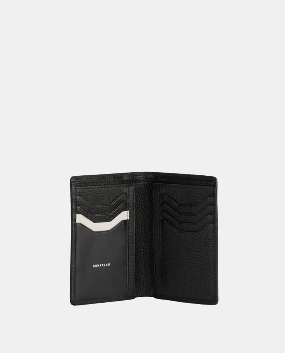 Cartera antirrobo de hombre de piel - Scharlau - Gris oscuro Gris oscuro-4