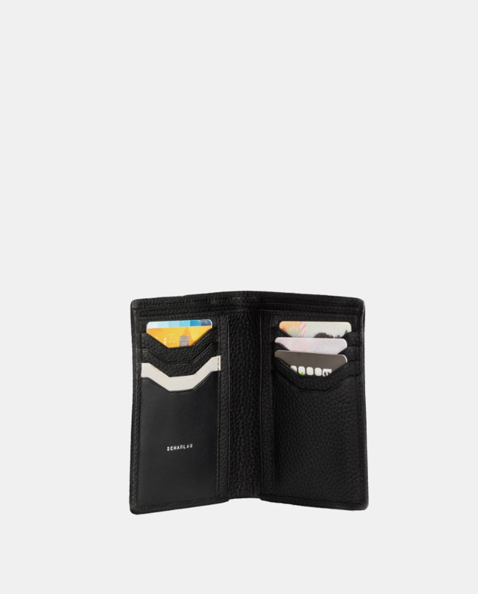 Cartera antirrobo de hombre de piel - Scharlau - Gris oscuro Gris oscuro-3