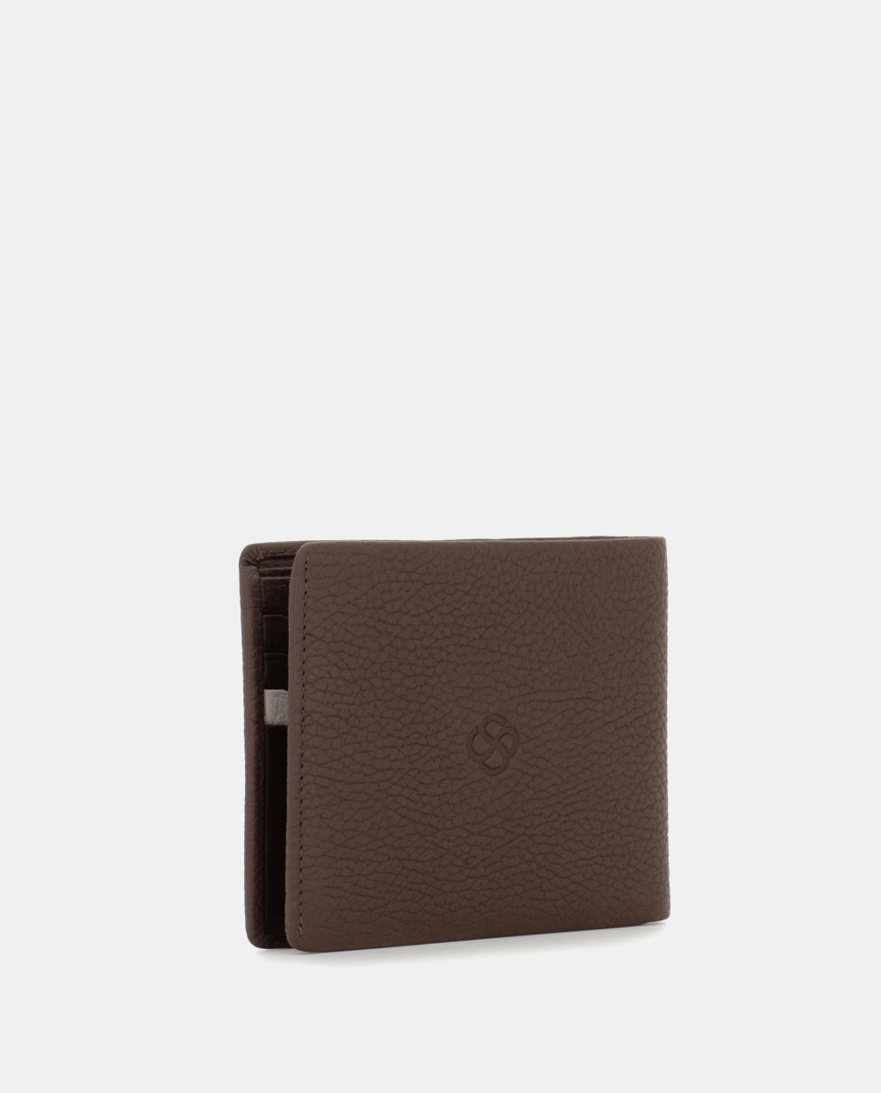 Cartera antirrobo de hombre de piel - Scharlau - Marrón oscuro Marrón oscuro-4