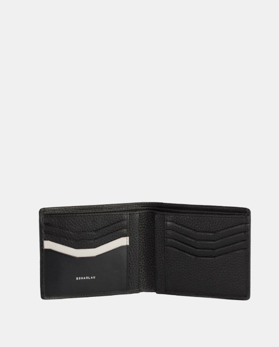 Cartera antirrobo de hombre de piel - Scharlau - Gris oscuro Gris oscuro-4
