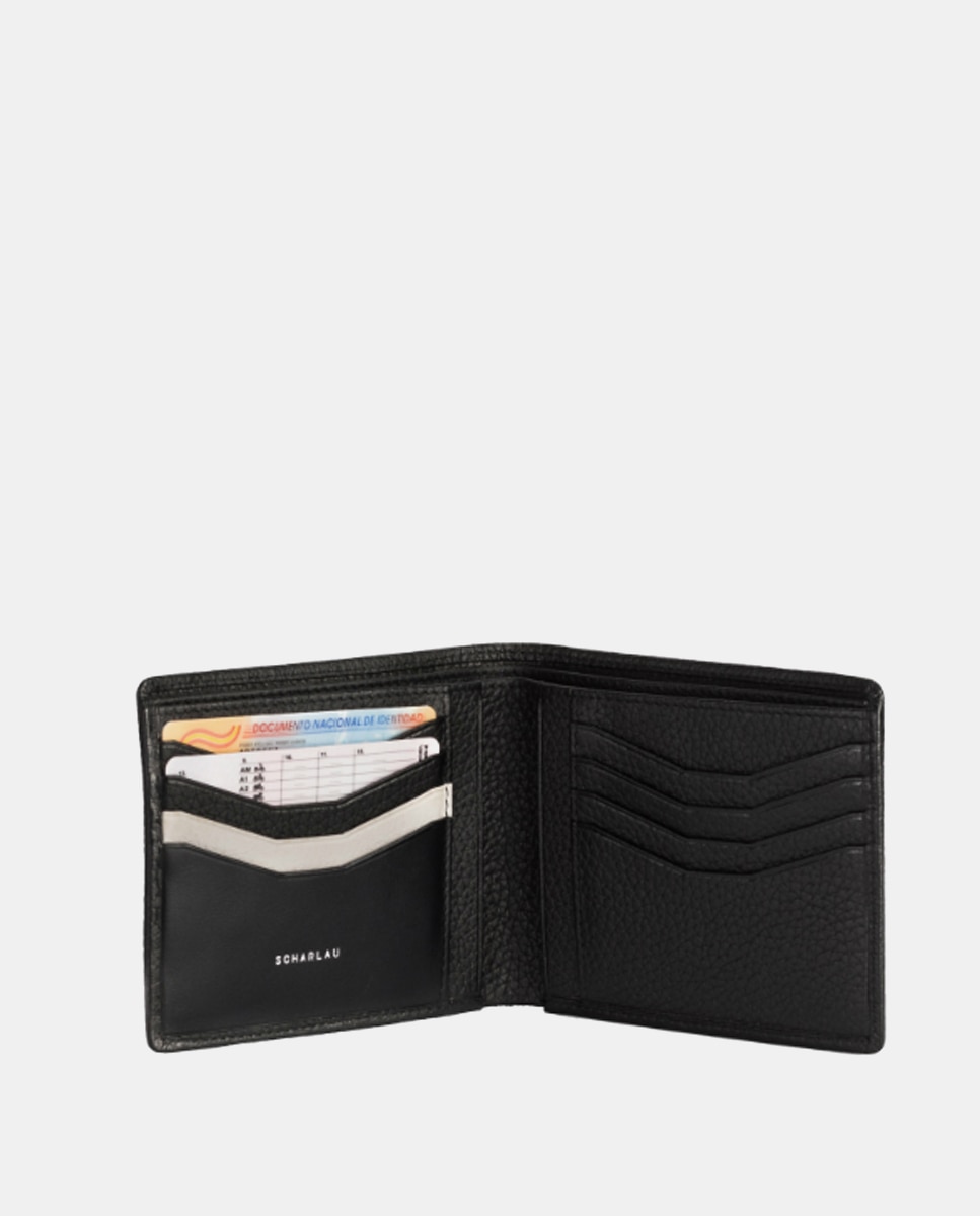 Cartera antirrobo de hombre de piel - Scharlau - Gris oscuro Gris oscuro-3