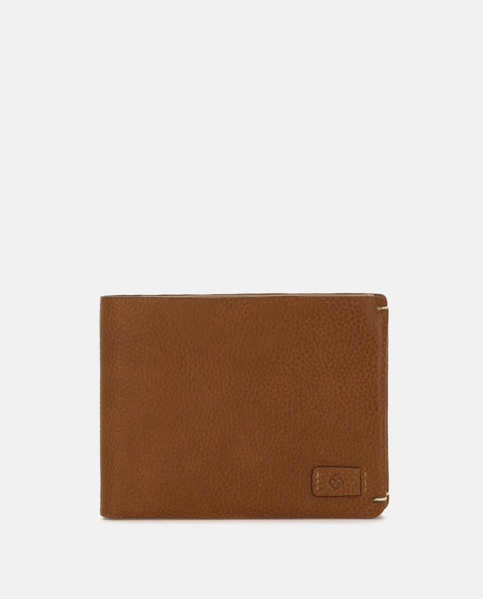 Imagen 0 de Cartera de hombre de piel Camel
