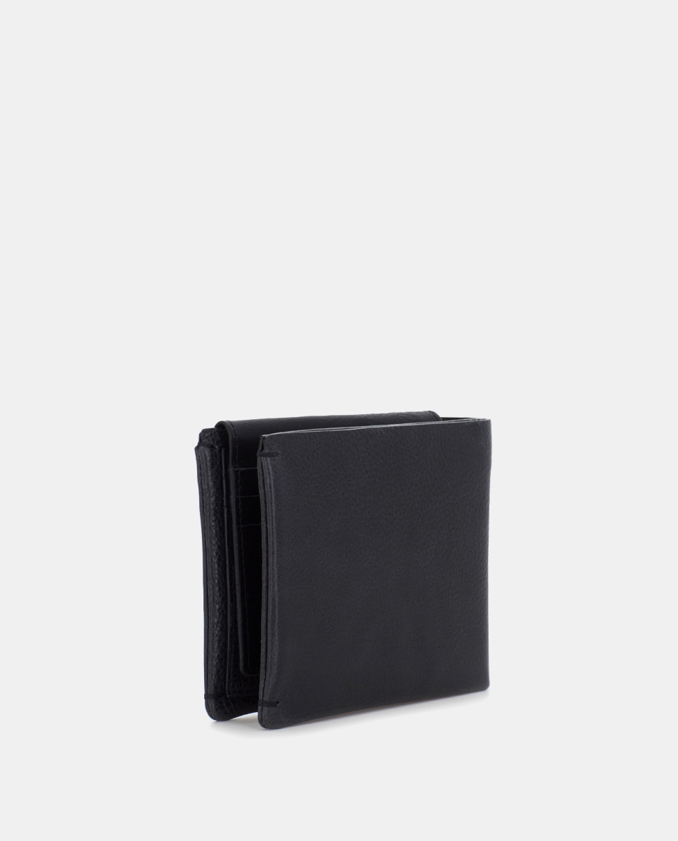Cartera de hombre de piel - Scharlau - Negro Negro-4
