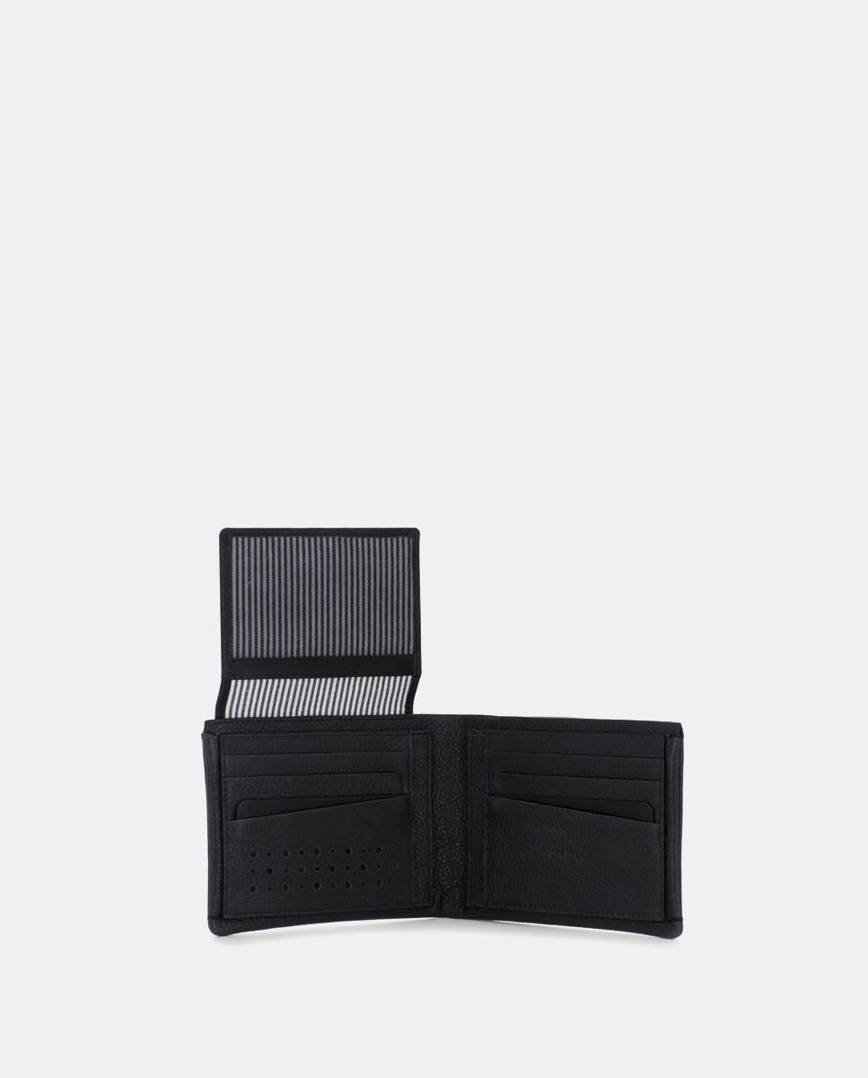 Cartera de hombre de piel - Scharlau - Negro Negro-3