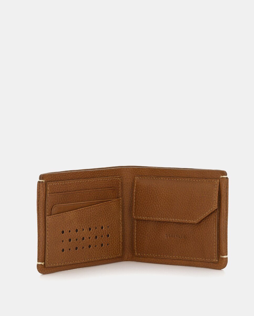 Cartera antirrobo de hombre de piel · Scharlau · El Corte Inglés