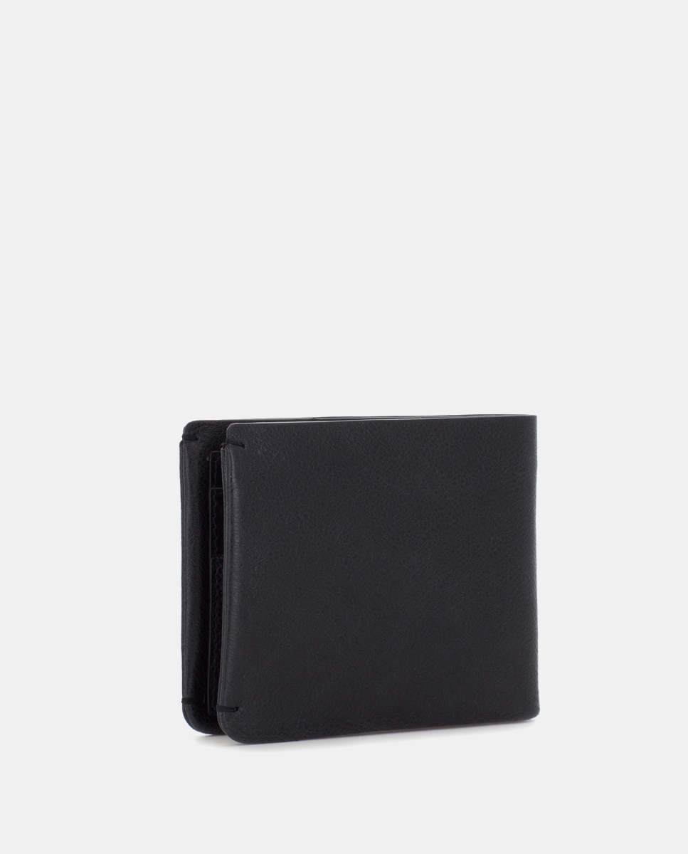Cartera de hombre de piel - Scharlau - Negro Negro-4