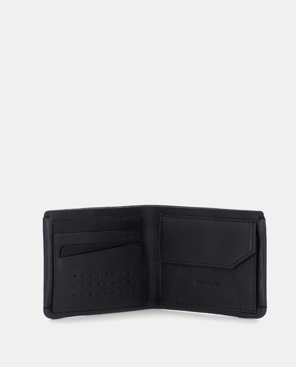 Cartera de hombre de piel - Scharlau - Negro Negro-3