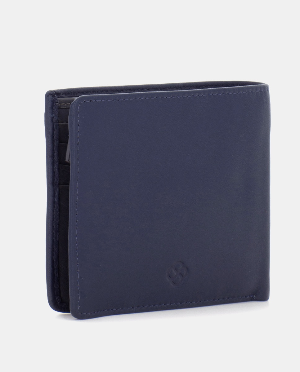 Cartera de hombre de piel con monedero - Scharlau - Verde Verde-3