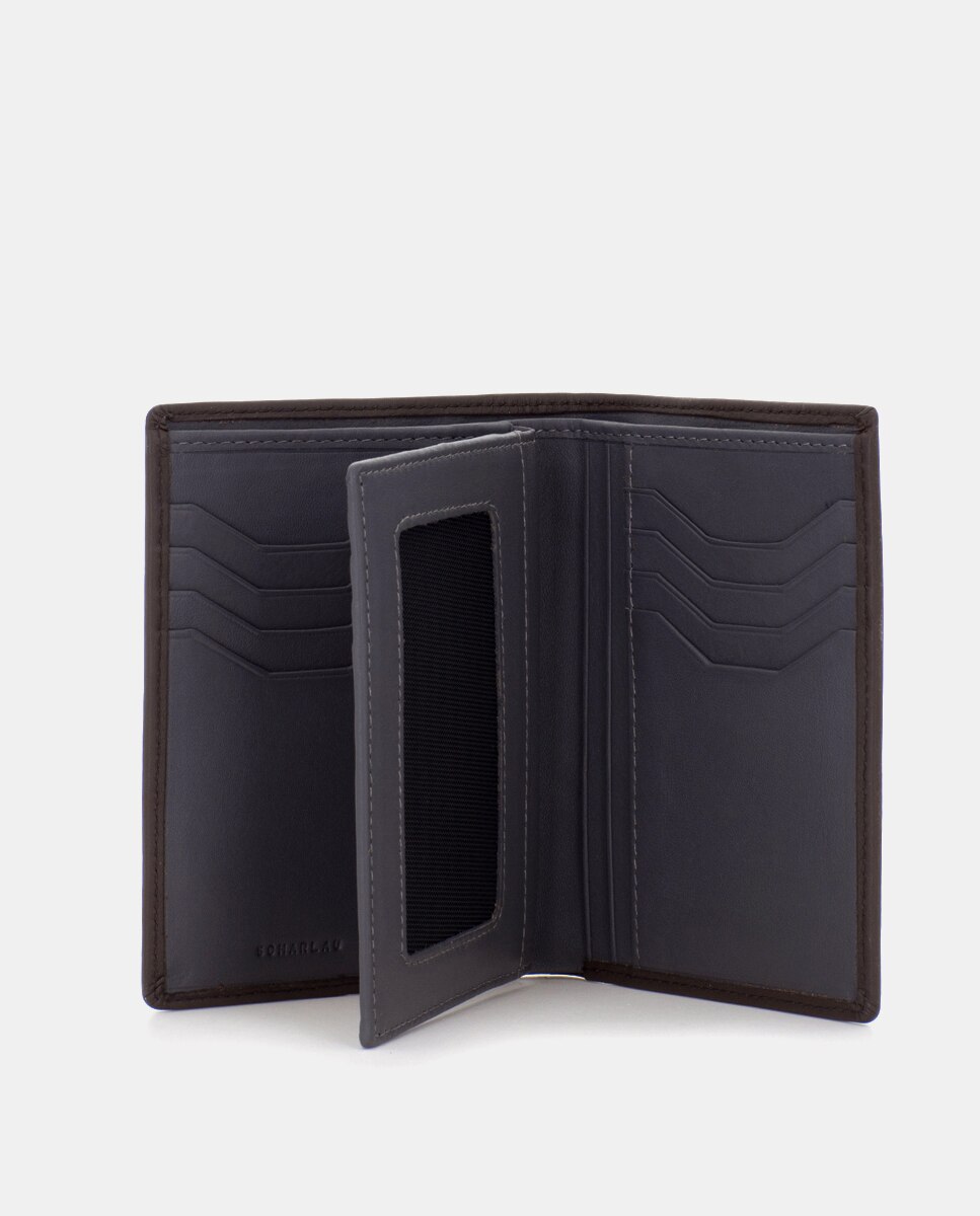 Cartera de hombre de piel - Scharlau - Verde oscuro Verde oscuro-4
